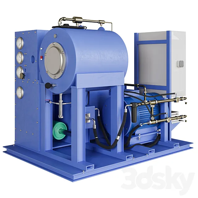 Hydraulic pumping station SNG.100.80.30.003.000 3D Model