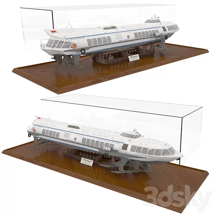 Hydrofoil Meteor 3D Model Hydrofoil Meteor 3D Model