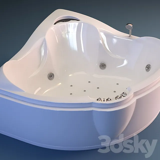 hydromassage bath 3D Model hydromassage bath 3D Model