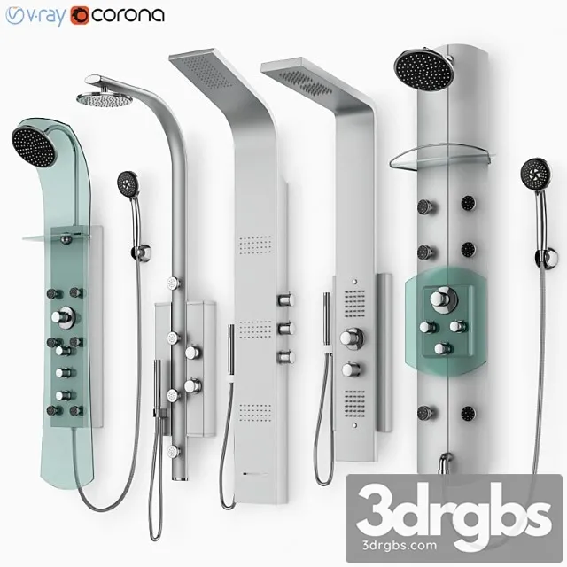 Hydromassage Panels Ravak Set 21 3D Model Download