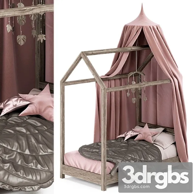Hygge Bed 01 3D Model Download