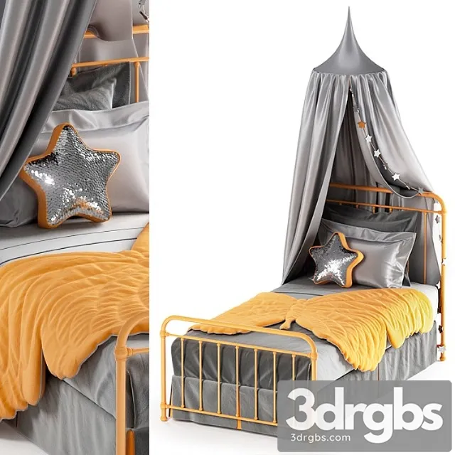 Hygge Bed 03 3D Model Download