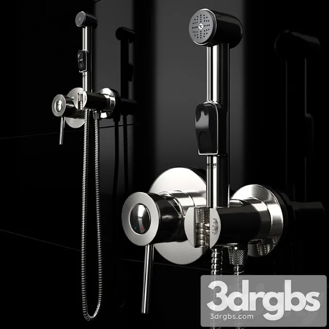 Hygienic Shower Grohe BauClassic 124434 3D Model Download