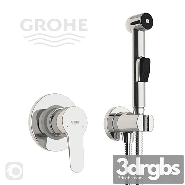 Hygienic Shower Grohe BauEdge 28343007 3D Model Download