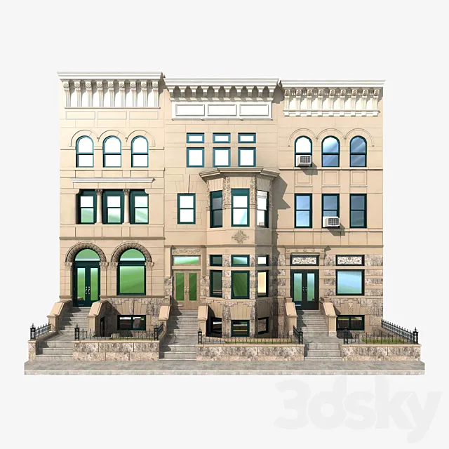 Hystoric NYC Townhouse 3D model 3D Model