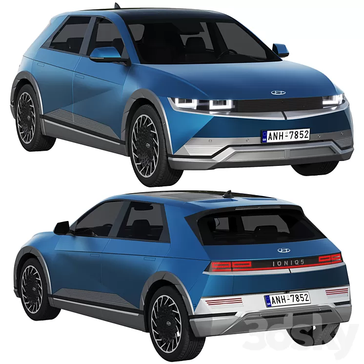 Hyundai IONIQ 5 2022 3D Model Free Download Hyundai IONIQ 5 2022 3D Model Free Download
