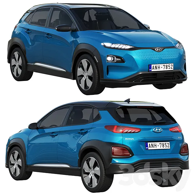Hyundai kona electric 3D Model