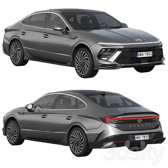 Hyundai Sonata 2024 3D Model
