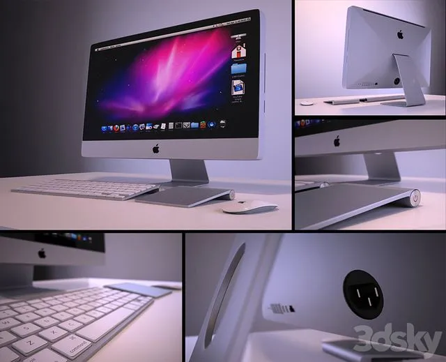 I MAC technology pc plastic computer mac 3D Model