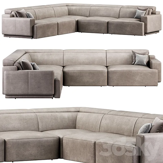 Iago Modular corner Sofa by Natuzzi 3D Model Iago Modular corner Sofa by Natuzzi 3D Model