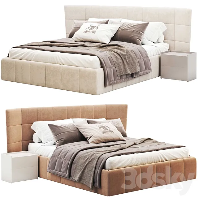 IBIS CAPITONNE bed 10 3D Model