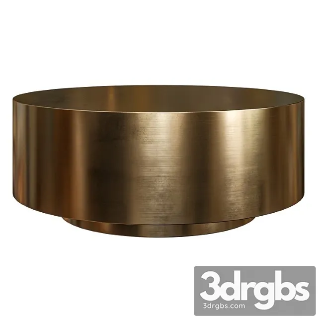 Ibiza Brushed Brass Coffe Table By Modshop 3D Model Download