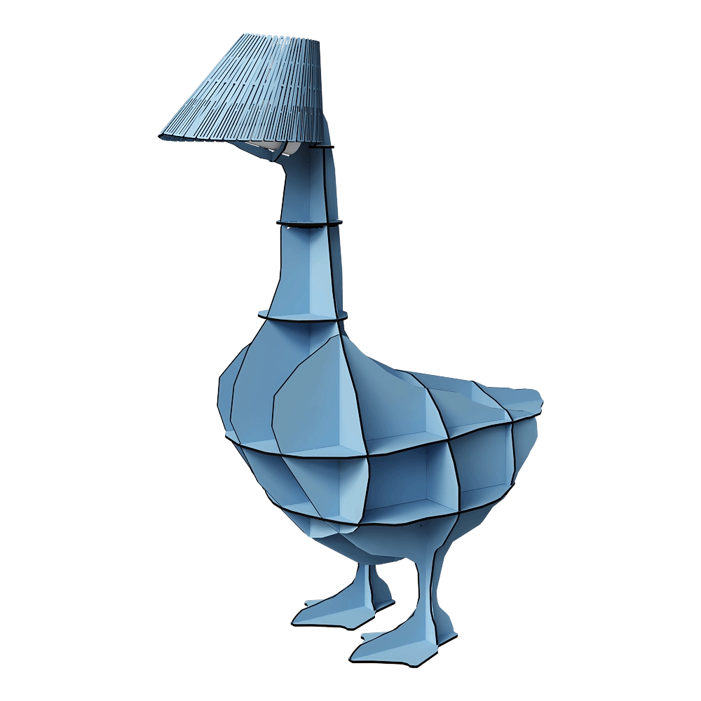 ibride – Bedside table with lamp Junon 3D Model