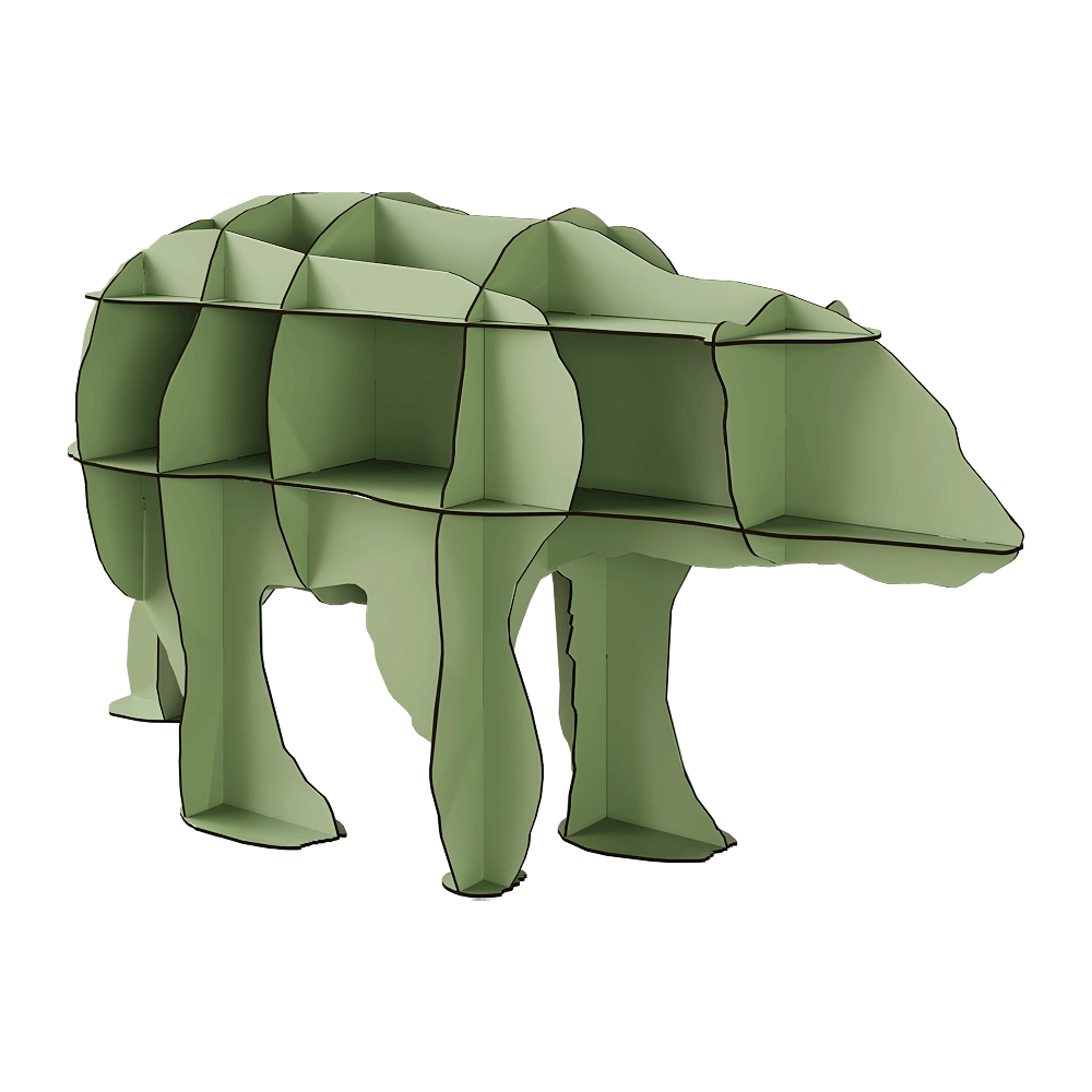 ibride – Bookshelf June 3D Model ibride – Bookshelf June 3D Model