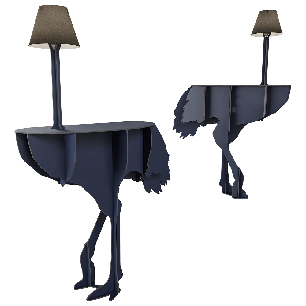 ibride – Console with light Diva Lucia 3D Model