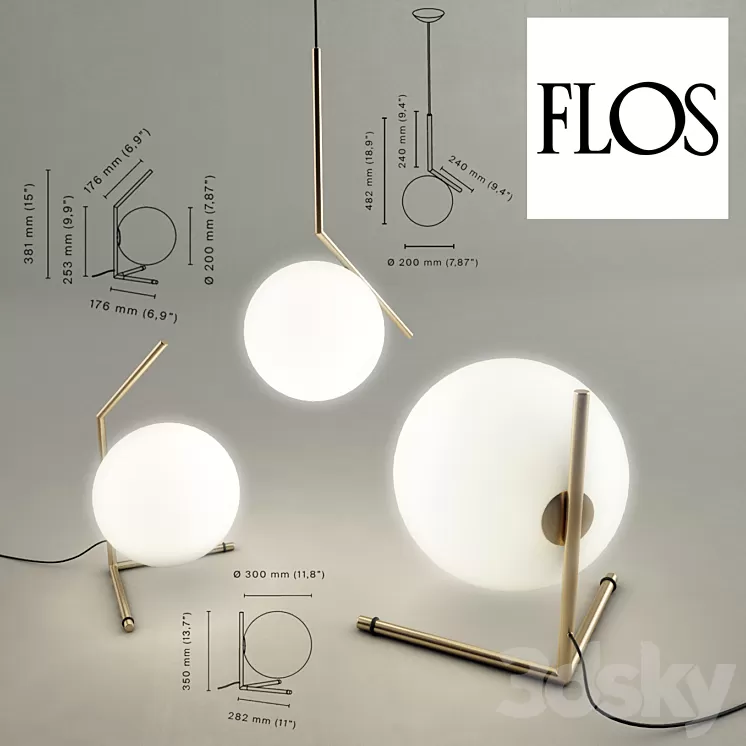 IC Light by Flos 3D Model IC Light by Flos 3D Model