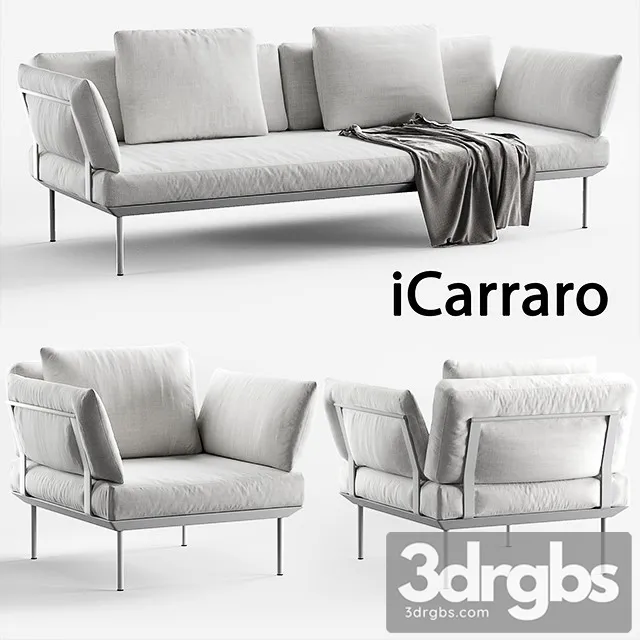 ICarraro Sofa 01 3D Model Download