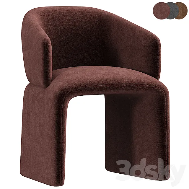 ICARUS Chair with armrests By Linteloo 3D Model