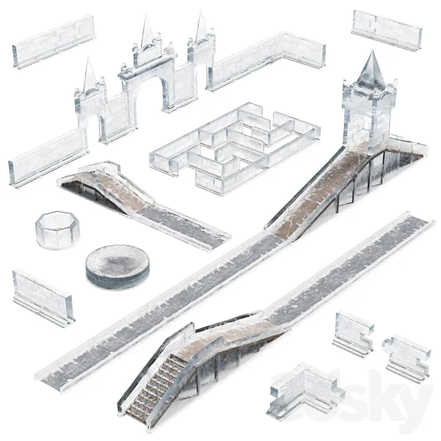 ice town 3D Model ice town 3D Model