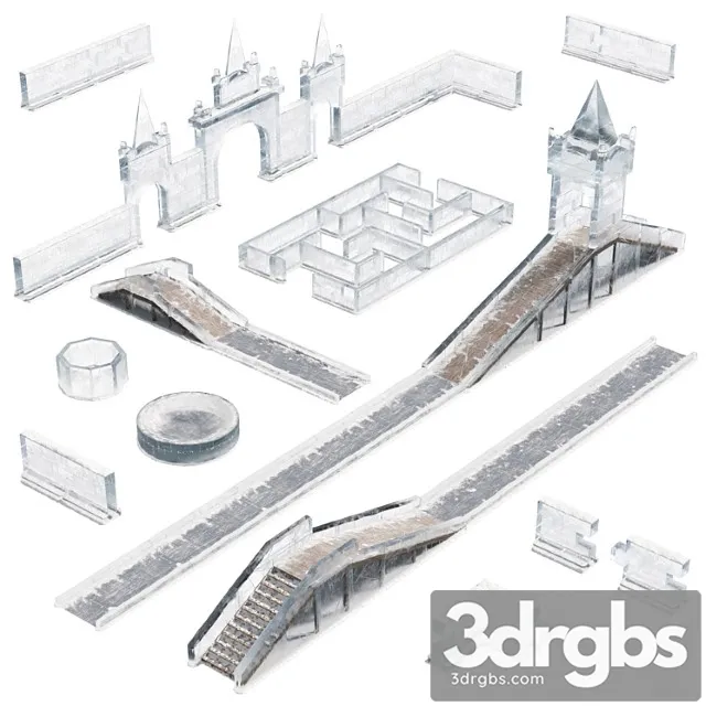 Ice town 3D Model Download Ice town 3D Model Download