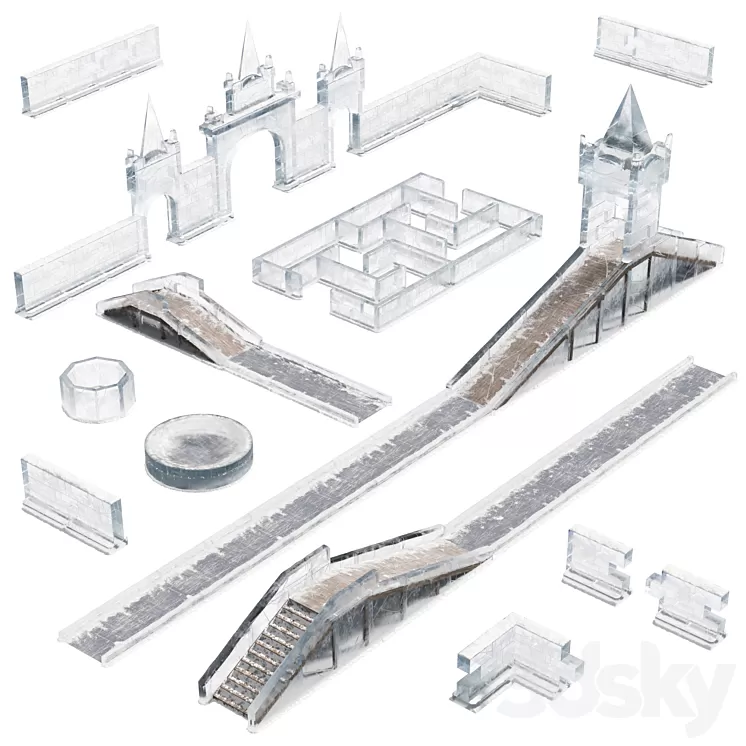 ice town 3D Model