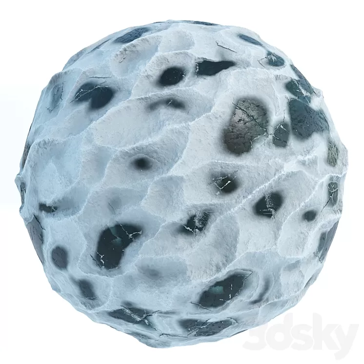 Ice with Snow 3D Model