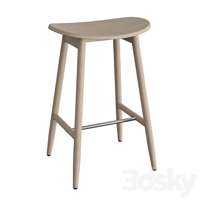 Icha Bar Stool 3DModel Icha Bar Stool 3DModel