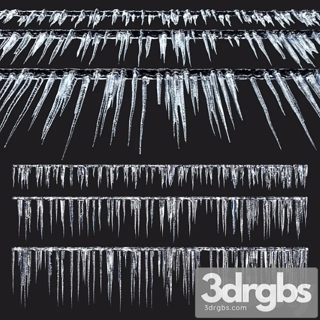 Icicles 02 3D Model Download Icicles 02 3D Model Download