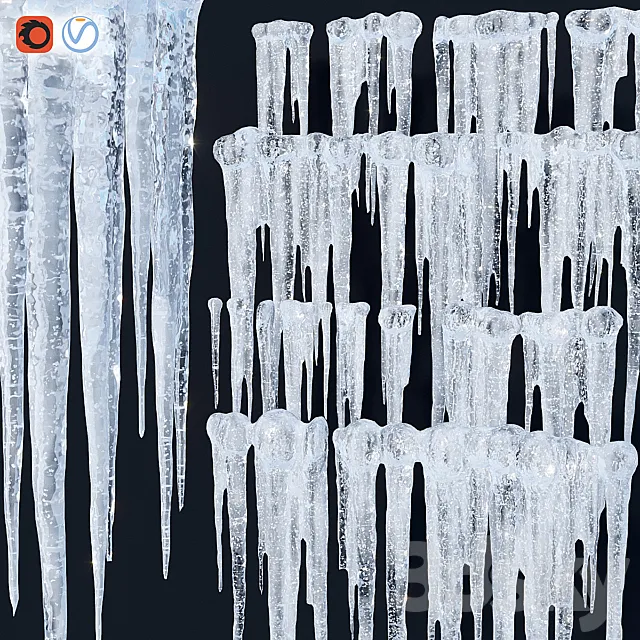Icicles 3DModel Icicles 3DModel