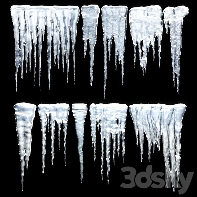 Icicles 3DModel Icicles 3DModel
