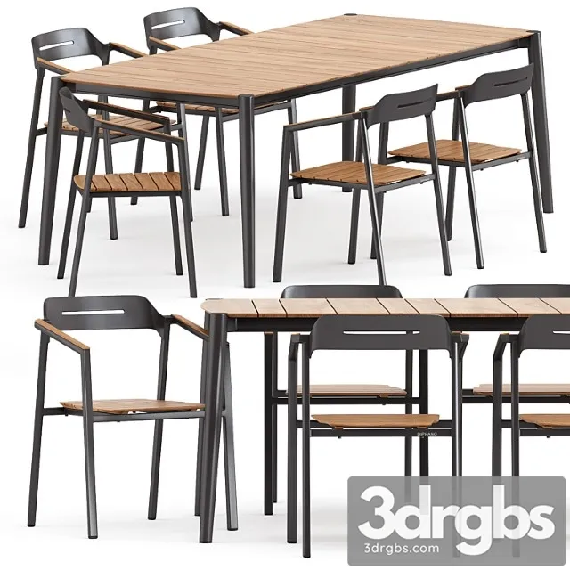 Icon armchair and icon dining table 89 by akulaliving 2 3D Model Download