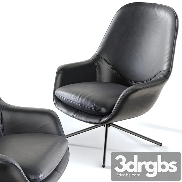 Icons of denmark smile lounge high back 3D Model Download