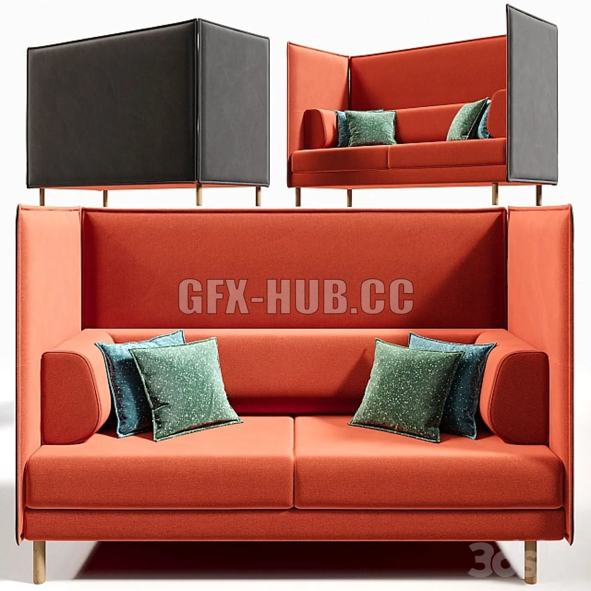 iconsofdenmark PRIVATE SOFA 3D Model