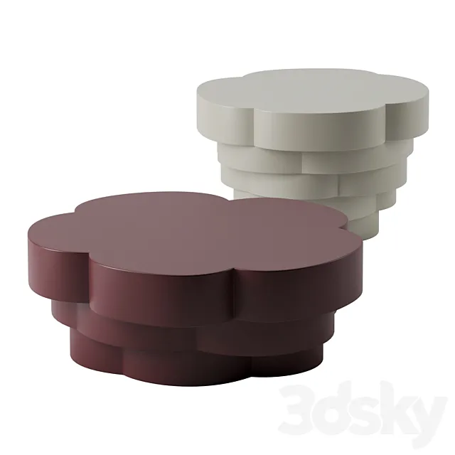 Idda coffee tables by La Cividina 3DModel Idda coffee tables by La Cividina 3DModel