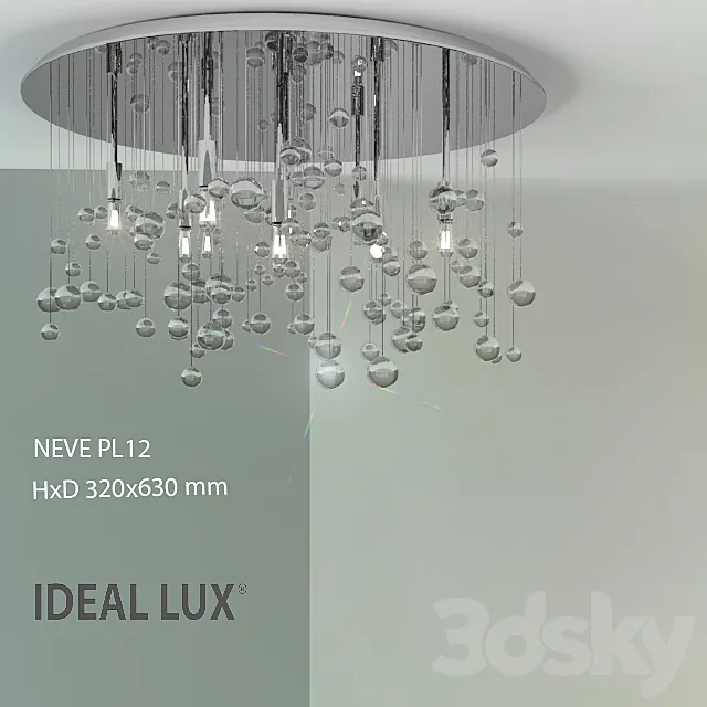 IDEAL LUX _ NEVE PL12 3DModel