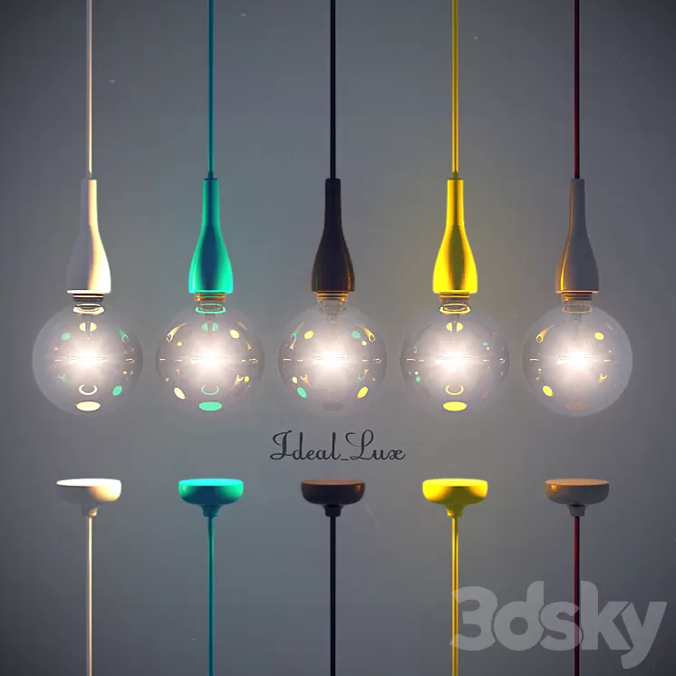 Ideal Lux MINIMAL SP1 3D Model Ideal Lux MINIMAL SP1 3D Model