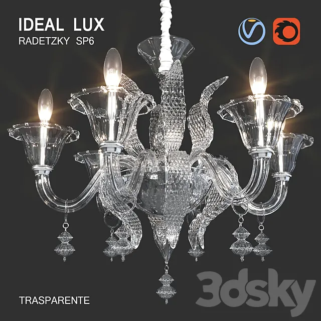 Ideal Lux RADETZKY SP6 3DModel