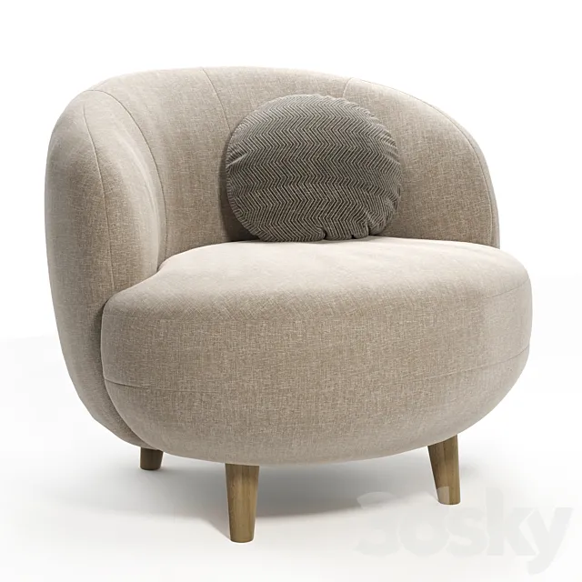 Idensi armchair DIVAN.ru 3D Model Idensi armchair DIVAN.ru 3D Model