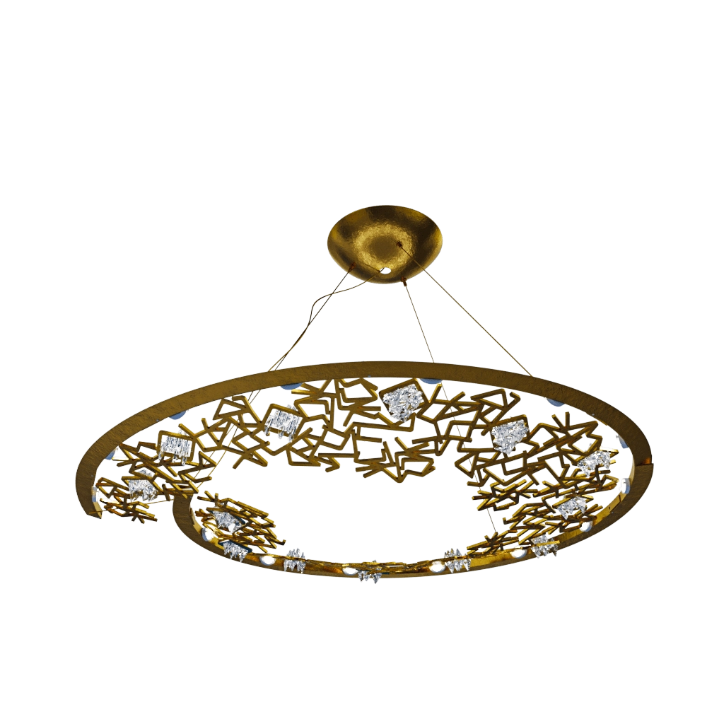 IDL Italian Design Lighting – Chandelier Amalgama Lampadario 644/14 3D Model