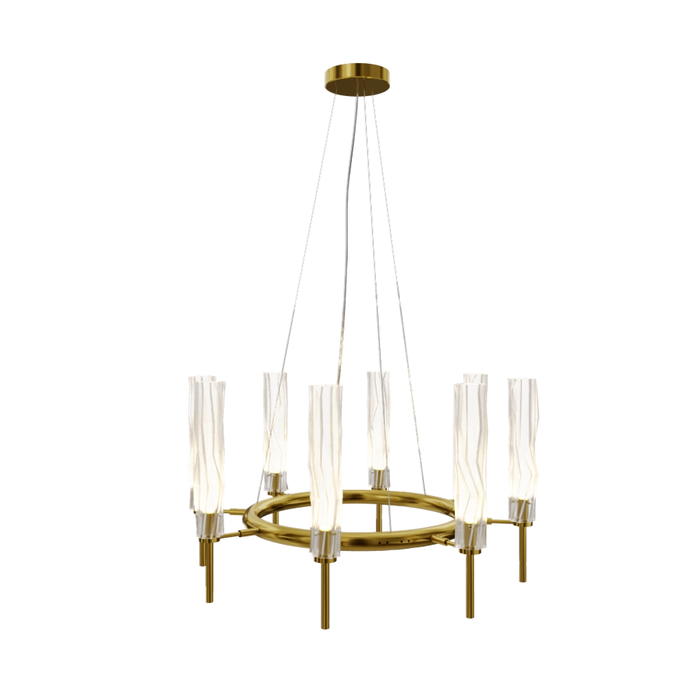 IDL Italian Design Lighting – Chandelier Bamboo Suspension 497/12 3D Model
