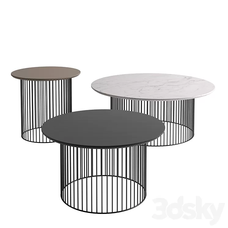 IDRA COFFEE TABLE by Kendo Mobiliario 3D Model IDRA COFFEE TABLE by Kendo Mobiliario 3D Model