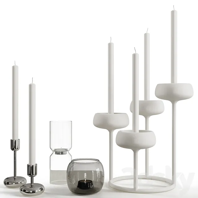 Iittala Candleholders 3D Model Iittala Candleholders 3D Model