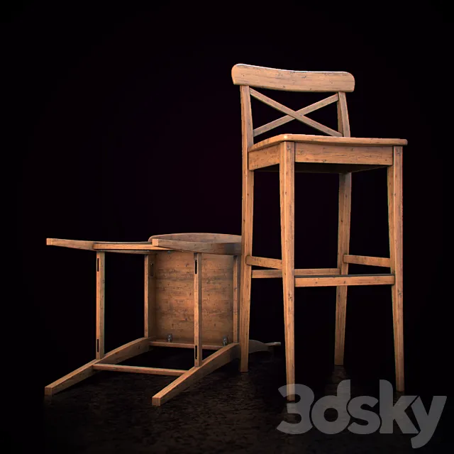 IKEA _ INGOLF 3D Model IKEA _ INGOLF 3D Model