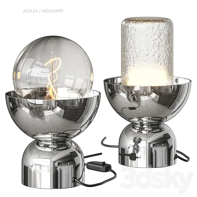 Ikea ACKJA MOLNART table lamp 3D Model Ikea ACKJA MOLNART table lamp 3D Model