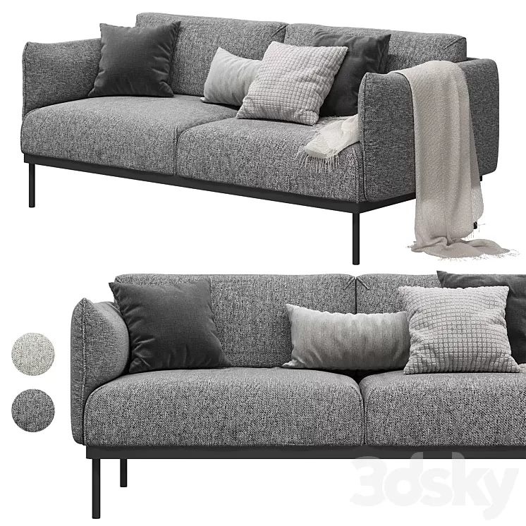 IKEA ÄPPLARYD EPPLARYD 2-seat sofa Leide 3D Model IKEA ÄPPLARYD EPPLARYD 2-seat sofa Leide 3D Model