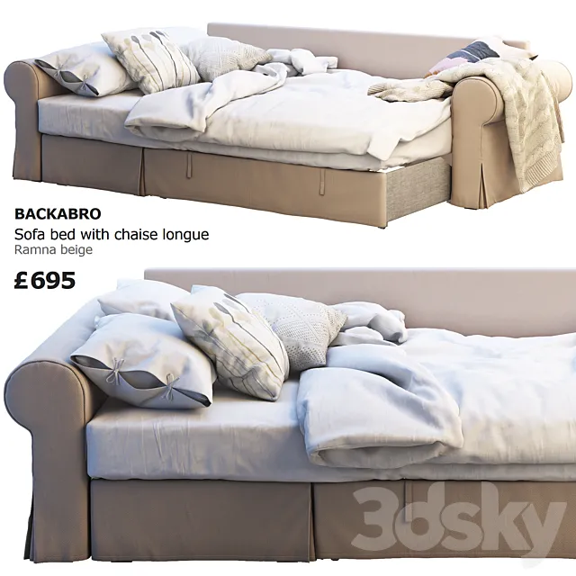 Ikea Backabro 3 3D Model Ikea Backabro 3 3D Model