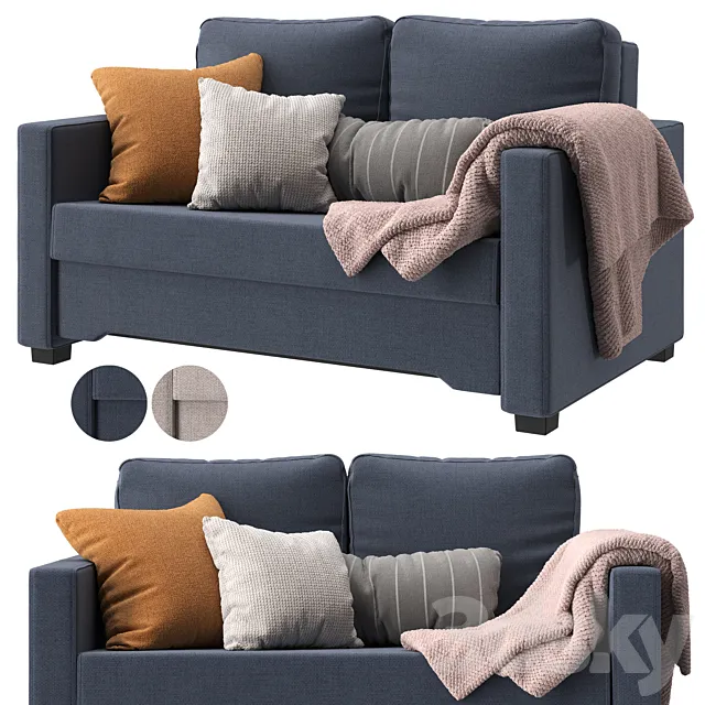 IKEA BACKSEDA 2-seater sofa bed. 2 colors 3DModel IKEA BACKSEDA 2-seater sofa bed. 2 colors 3DModel