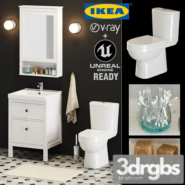 Ikea Bathroom 3D Model Download