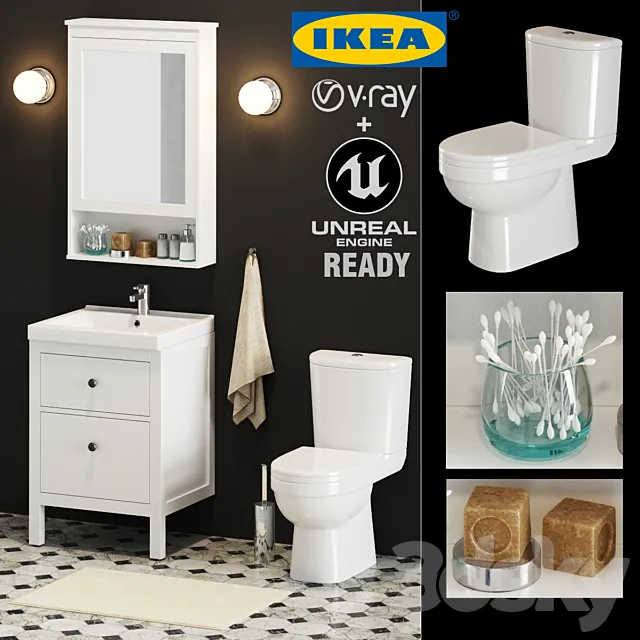 IKEA Bathroom 3DModel IKEA Bathroom 3DModel