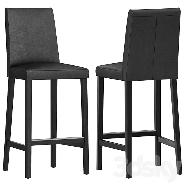 Ikea BERGMUND bar stool 3D Model
